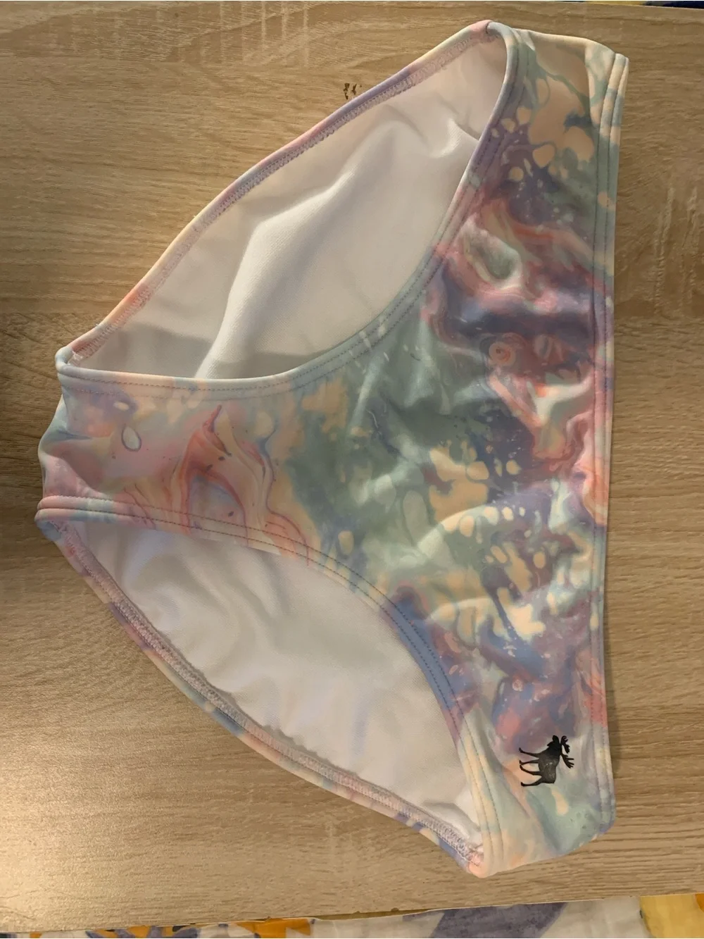 abercrombie kids pastel tie-dye 2 piece swim suit- pink, blue, green